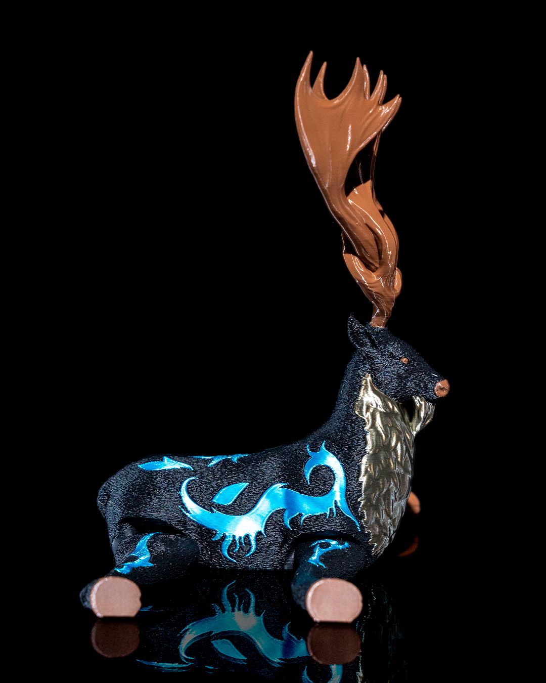 Waldhüter Bewegliche Rentierfigur 20 cm (Riesengröße)