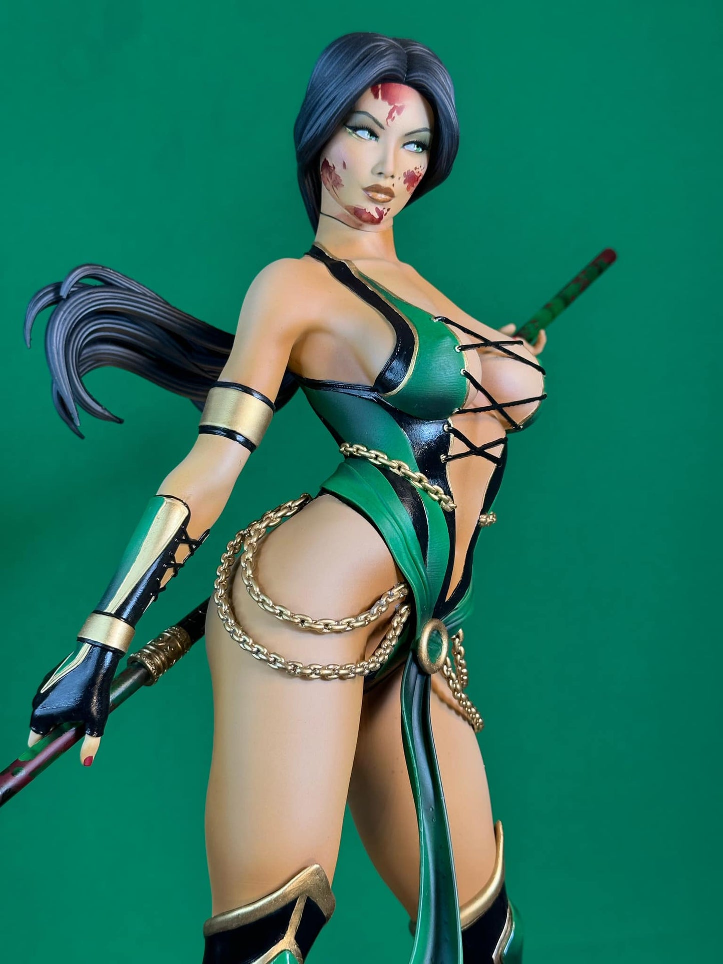 Mortal Kombat Jade Figur Mortal Kombat Jade Objekt Groß 25CM