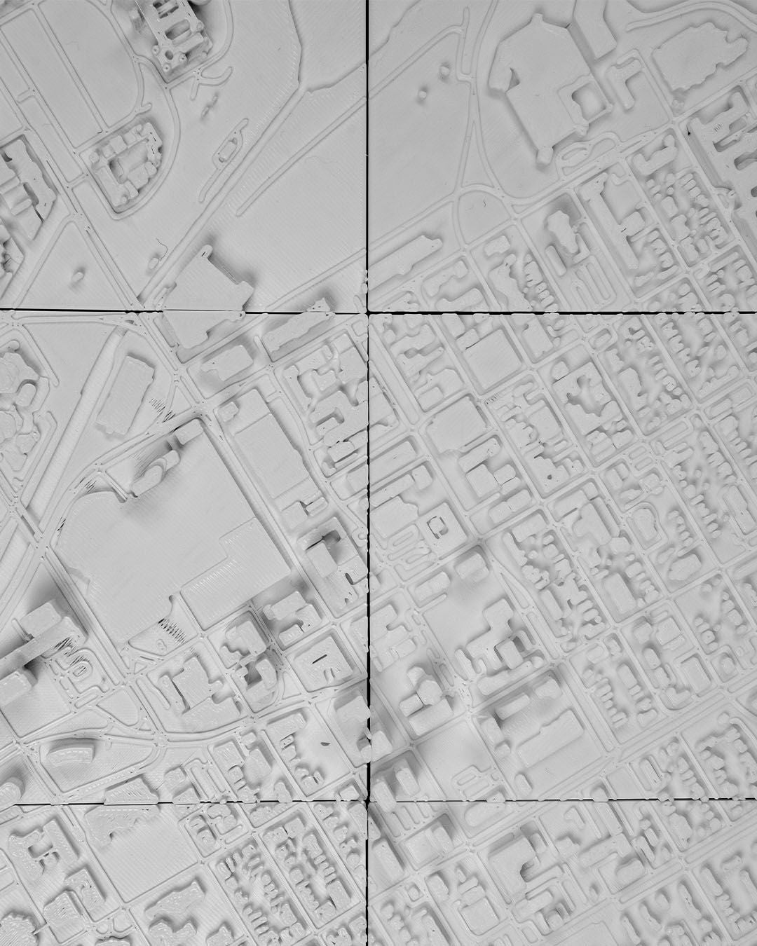 Ottowa 3D Skyline Dekorative minimalistische Wandkunst Ottawa Gemälde