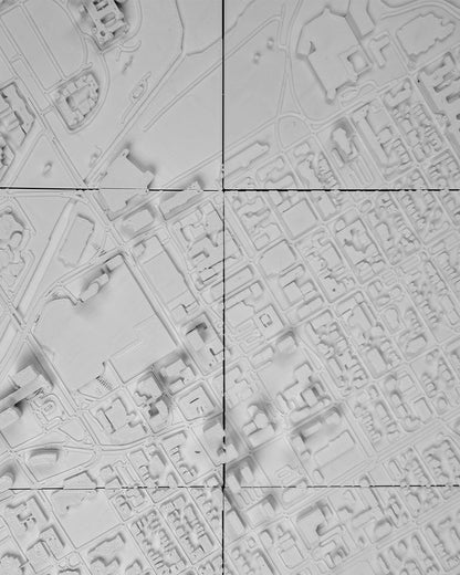Ottowa 3D Skyline Dekorative minimalistische Wandkunst Ottawa Gemälde