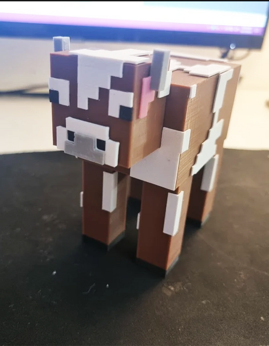 Minecraft Cow Boyalı Figür Minecraft İnek Obje 15CM