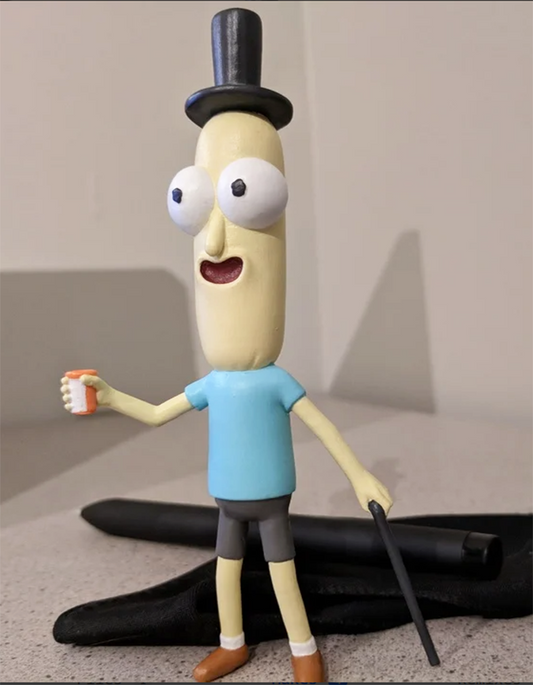 Rick and Morty Mr Poopybutthole Boyalı Figür 15CM