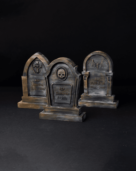 Kişiye Özel Halloween R.I.P Mezar Taşı Masaüstü Obje Cadılar Bayramı Mezar Taşı
