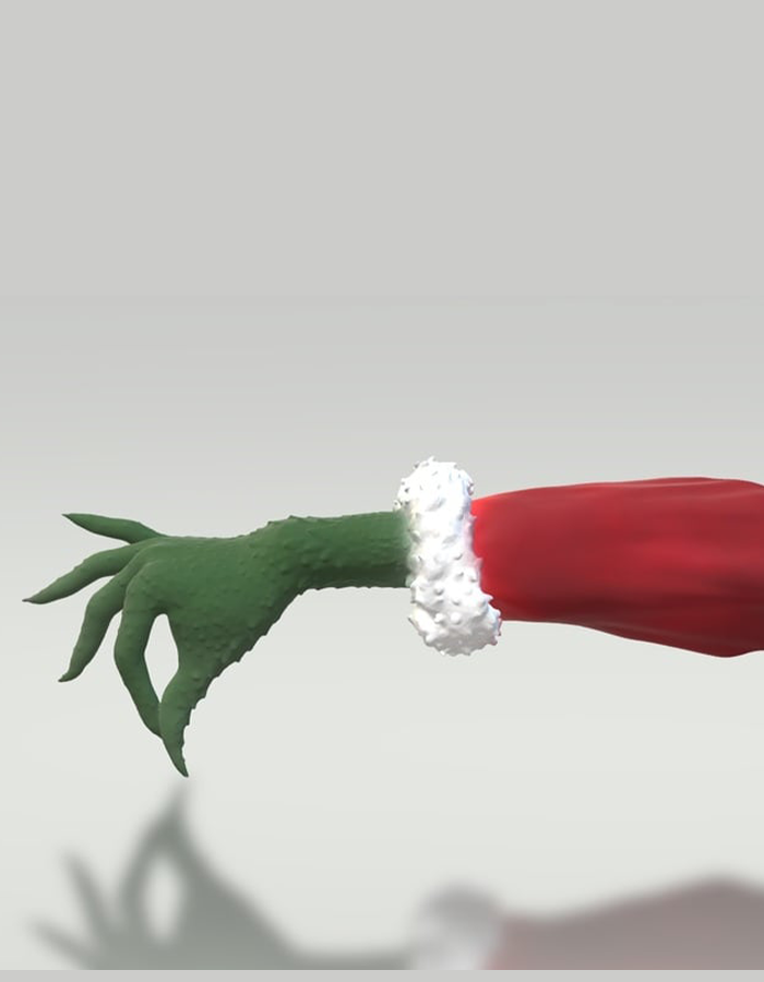 Hinterhältiger Grinch Weihnachtsdeko Grinch Hand Tannenbaumschmuck