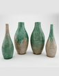 Bontelli Vintage Vase Groß 25CM Dekorativ Hartplastik Vintage Vase 4er Set