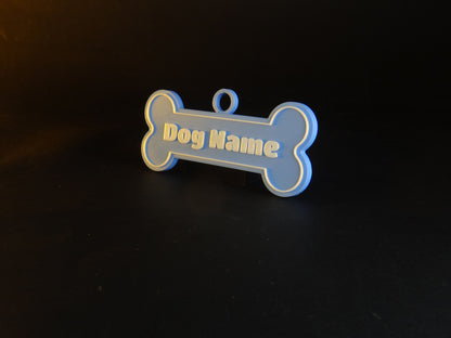 Personalisierte Hundemarke Hunde Halsband Knochen-Namensschild