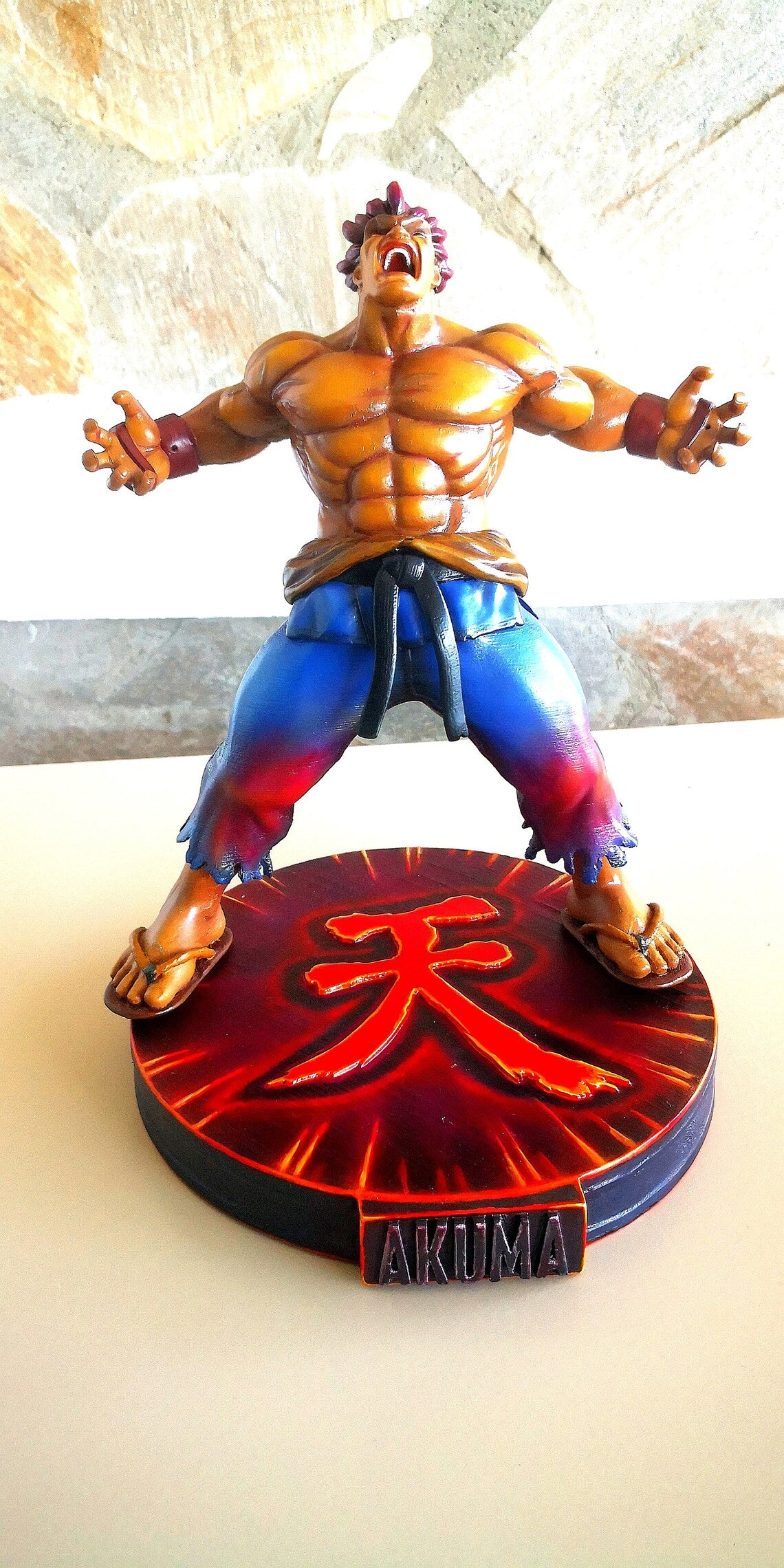 Street Fighter Wütender Akuma Figur Street Fighter Wütender Akuma Objekt 25CM Groß Bo