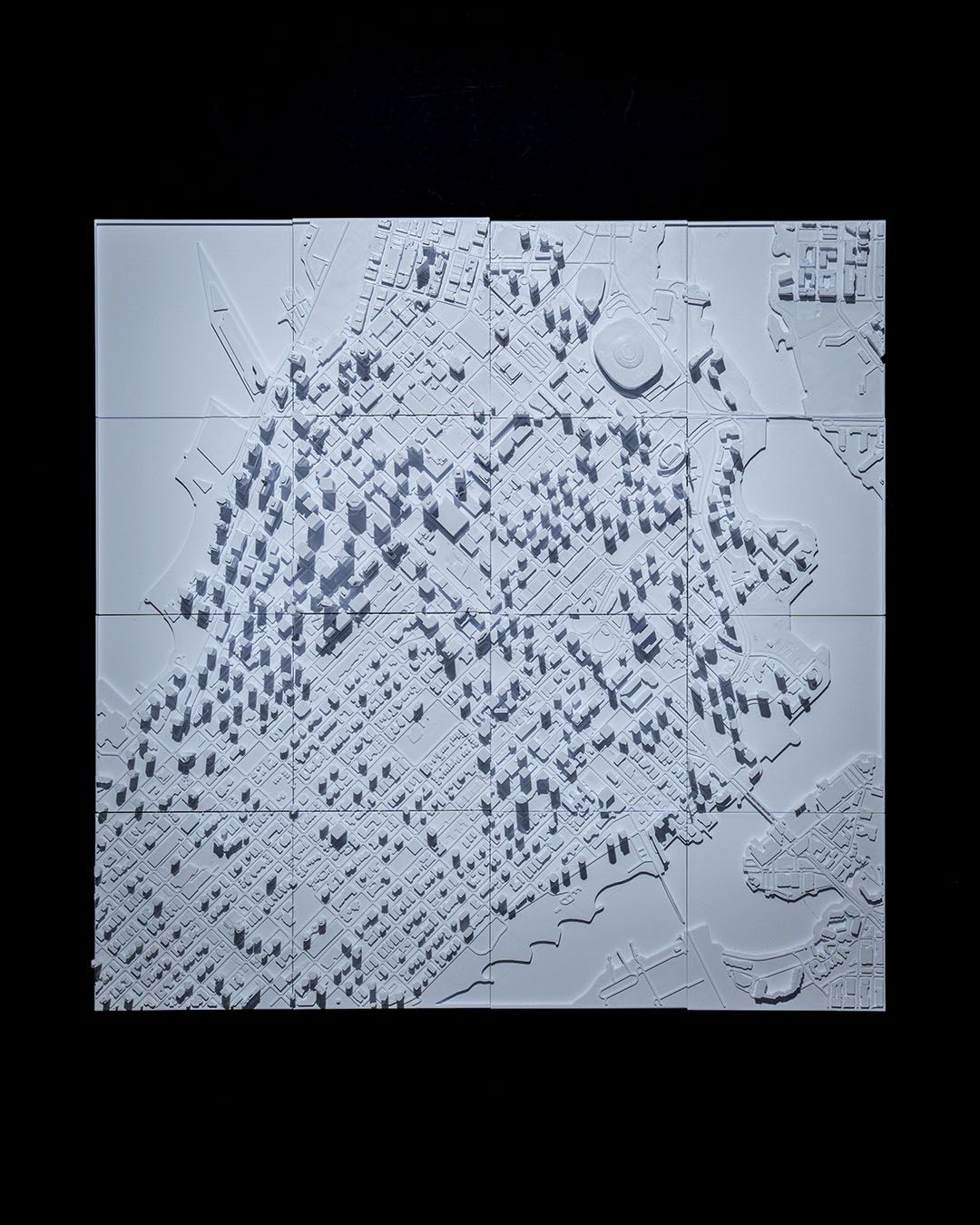 Vancouver 3D Skyline Dekorative Minimalistische Wandkunst