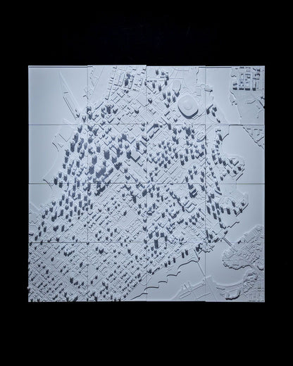 Vancouver 3D Skyline Dekorative Minimalistische Wandkunst