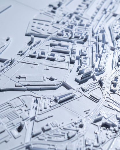 Hamburg 3D Stadtbild Dekorative Minimalistische Wandtafel Hamburg Tafel
