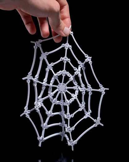 Halloween Bewegliche Spinnennetz-Figur