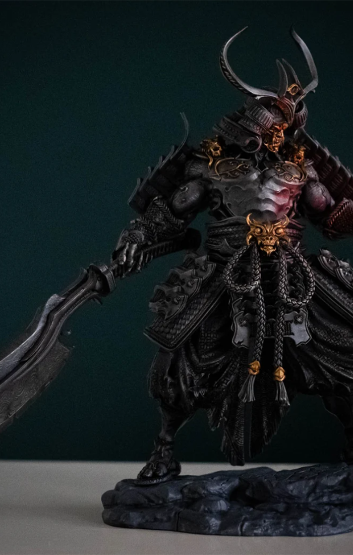 The Ancestors Tenjin Ninja Samurai Figur Fluchgelehrte Samurai Figur Groß