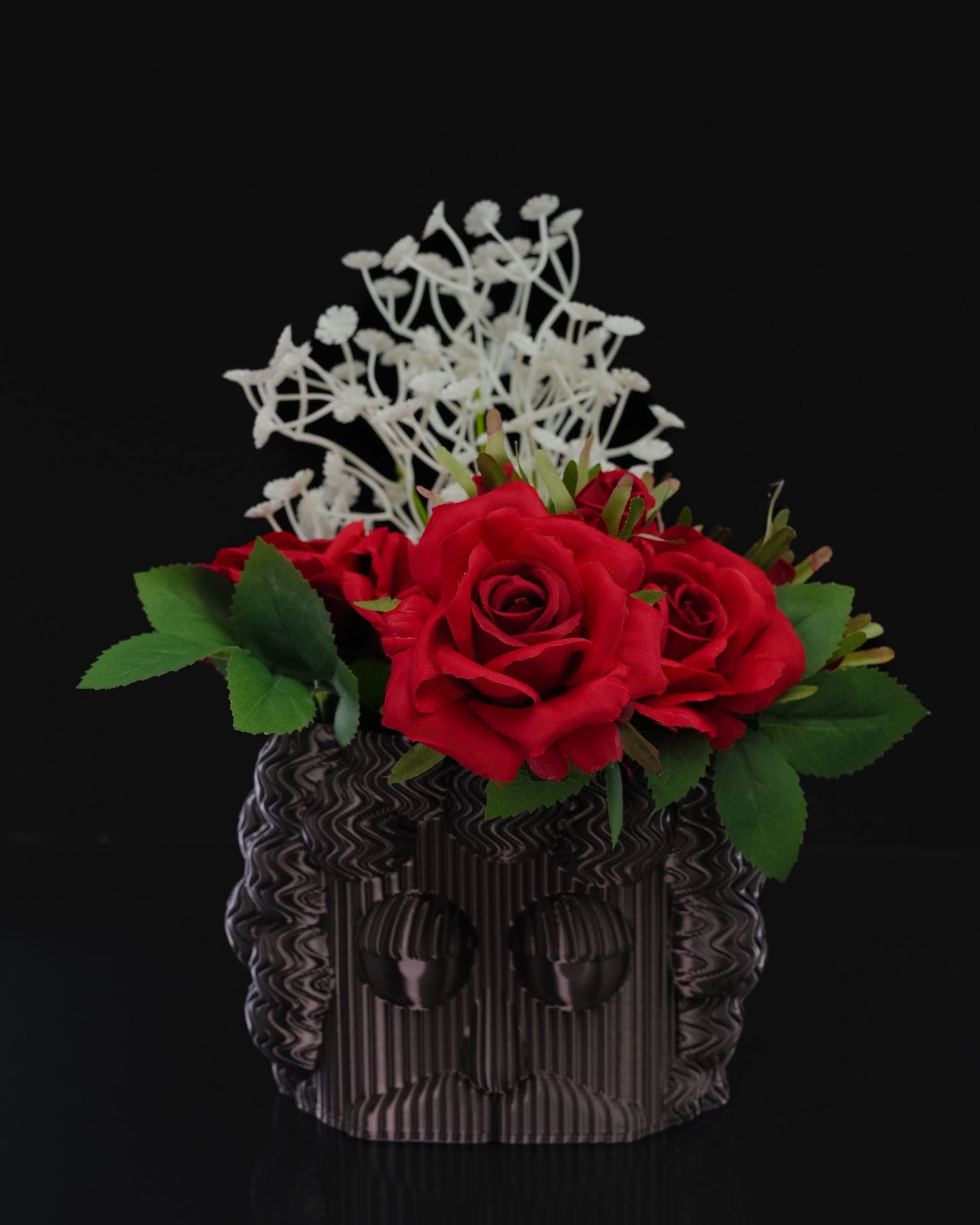Frank Dekorative Skandinavische Schwarze Vase 13CM