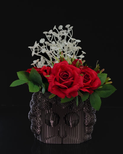 Frank Dekorative Skandinavische Schwarze Vase 13CM