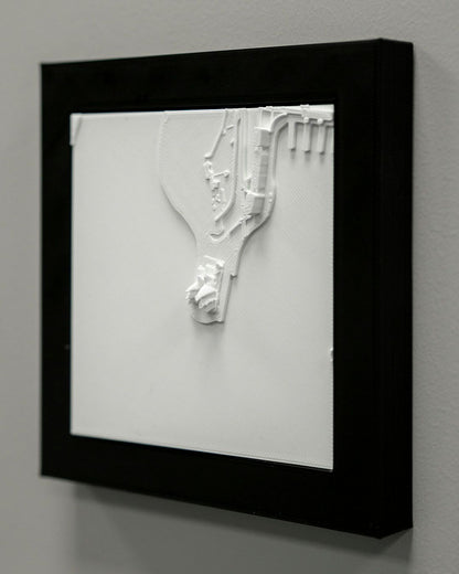 Sydney 3D-Stadtbild Dekorative Minimalistische Wandtafel Sydney Tafel