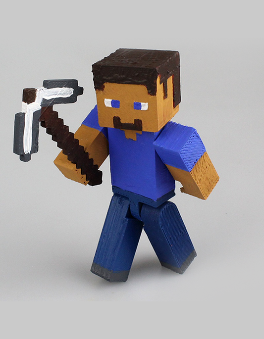 Minecraft Steve Boyalı Figür 13CM