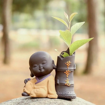 Buddha-Vase Buddha-Vasen-Set Meditation Buddha Dekoration Objekt 5-teilig