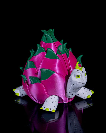 Drachenfrucht bemalte Figur Drachenfrucht Schildkröte Dekoobjekt 12CM