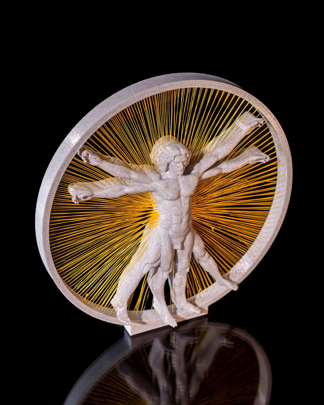Leonardo Da Vinci Vitruvianischer Mann Dekorationsobjekt 21CM