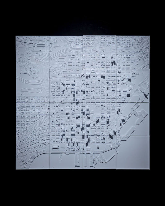 San Diego 3D City Skyline Decorative Minimalist Wall Art San Diego