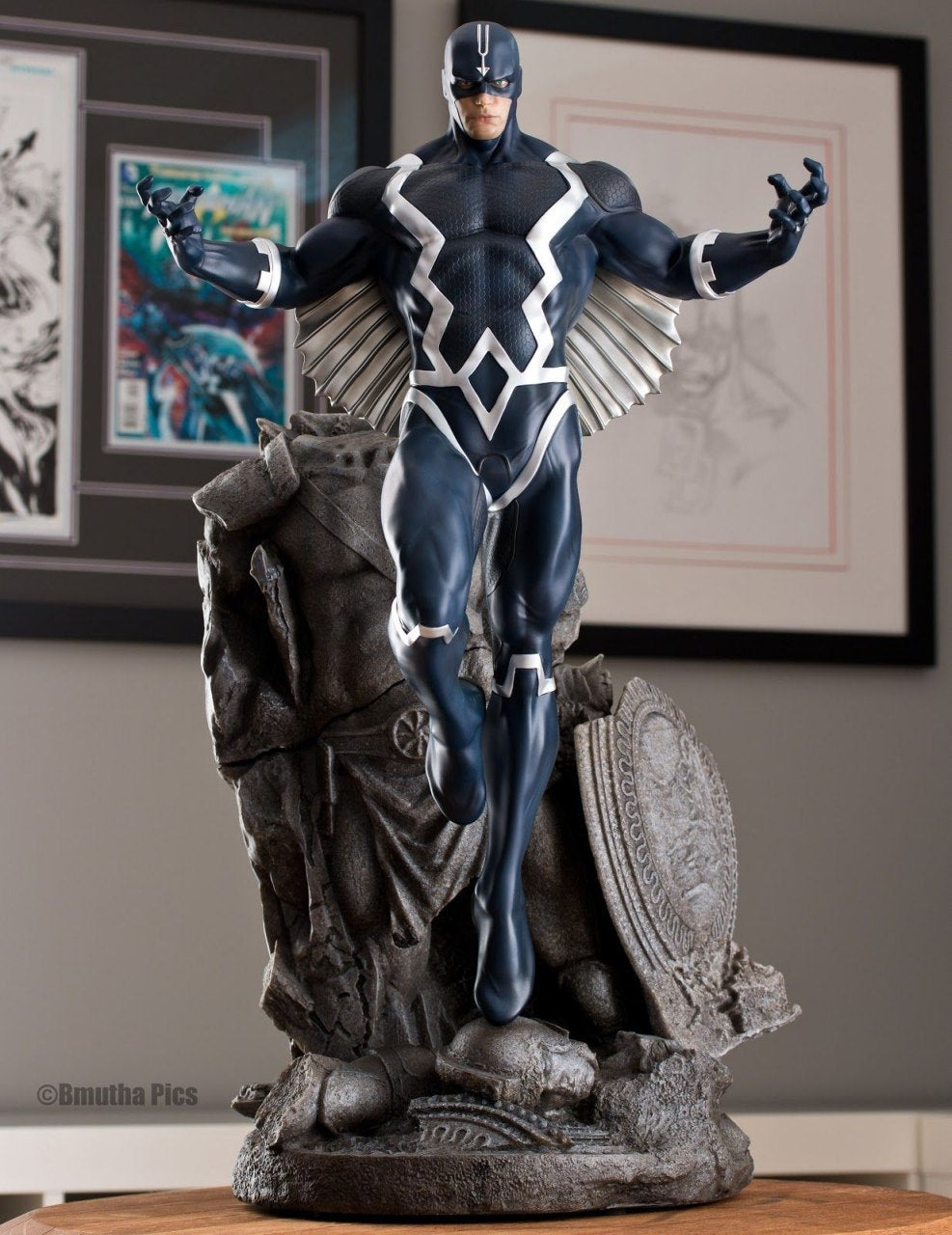 Marvel Black Bolt Bemalte Figur Blackagar Boltagon Figur Groß 20CM
