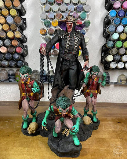 DC Batman Who Laughs Figur Batman Robin Figur Lachender Batman Figur 25CM Groß