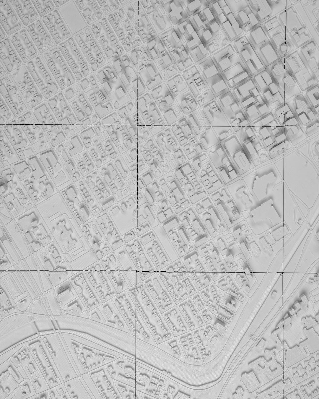 Ottowa 3D Skyline Dekorative minimalistische Wandkunst Ottawa Gemälde
