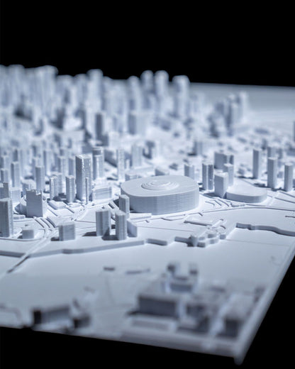 Vancouver 3D Skyline Dekorative Minimalistische Wandkunst