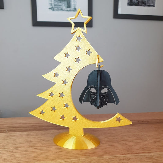 Darth Vader Çam Ağacı Yılbaşı Dekoru Starwars Yılbaşı Dekoru Çam Ağacı Obje 20CM