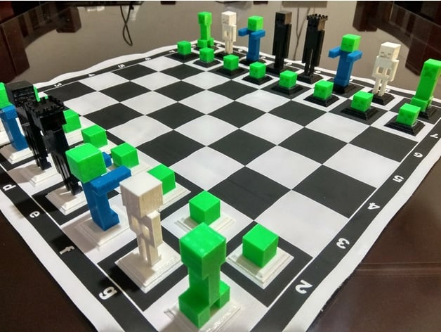 Minecraft Schachfiguren Minecraft Figuren