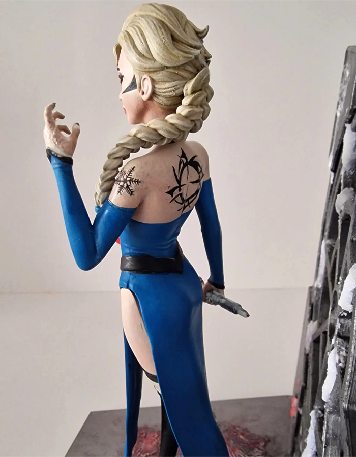 Star Wars Elsa Bemalte Figur Dunkle Elsa Figur Groß 20CM
