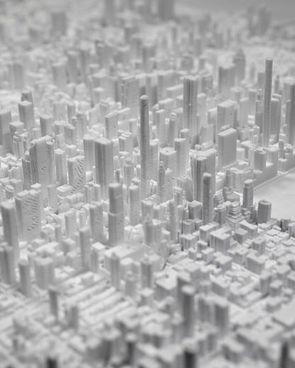 Manhattan 3D Stadt-Skyline Dekorative Minimalistische Wandtafel Manhattan