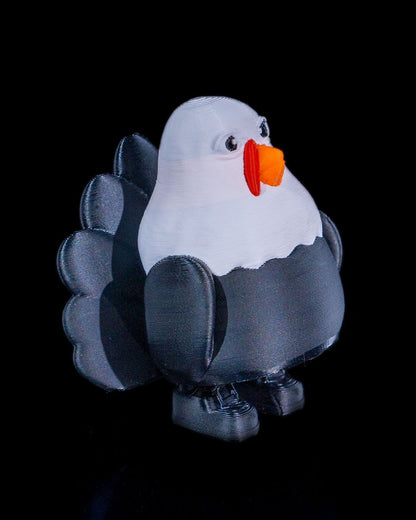 Doppelte Truthahn-Schlüsselanhänger Weihnachtsbaumschmuck Truthahn 5CM