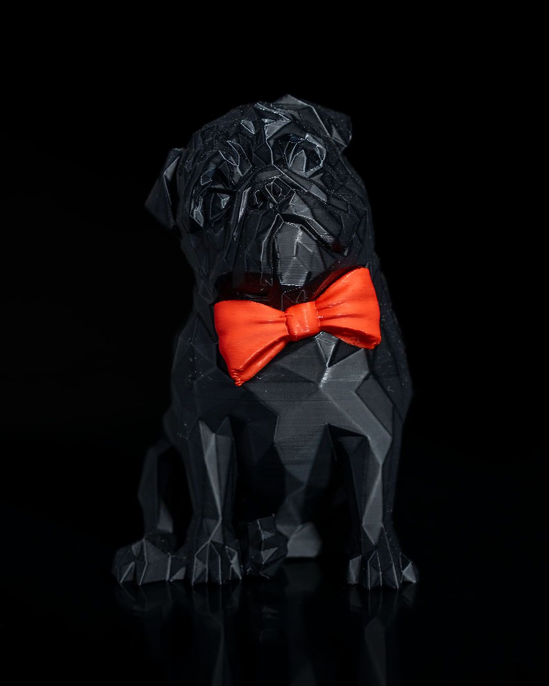 Doppelte Mops Hundefigur Frank Mops Deko Objekt 11CM