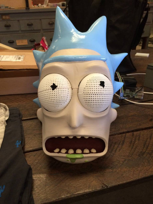 Halloween Ricki Sanchez Rick and Morty Maske Riesenformat Tragbar