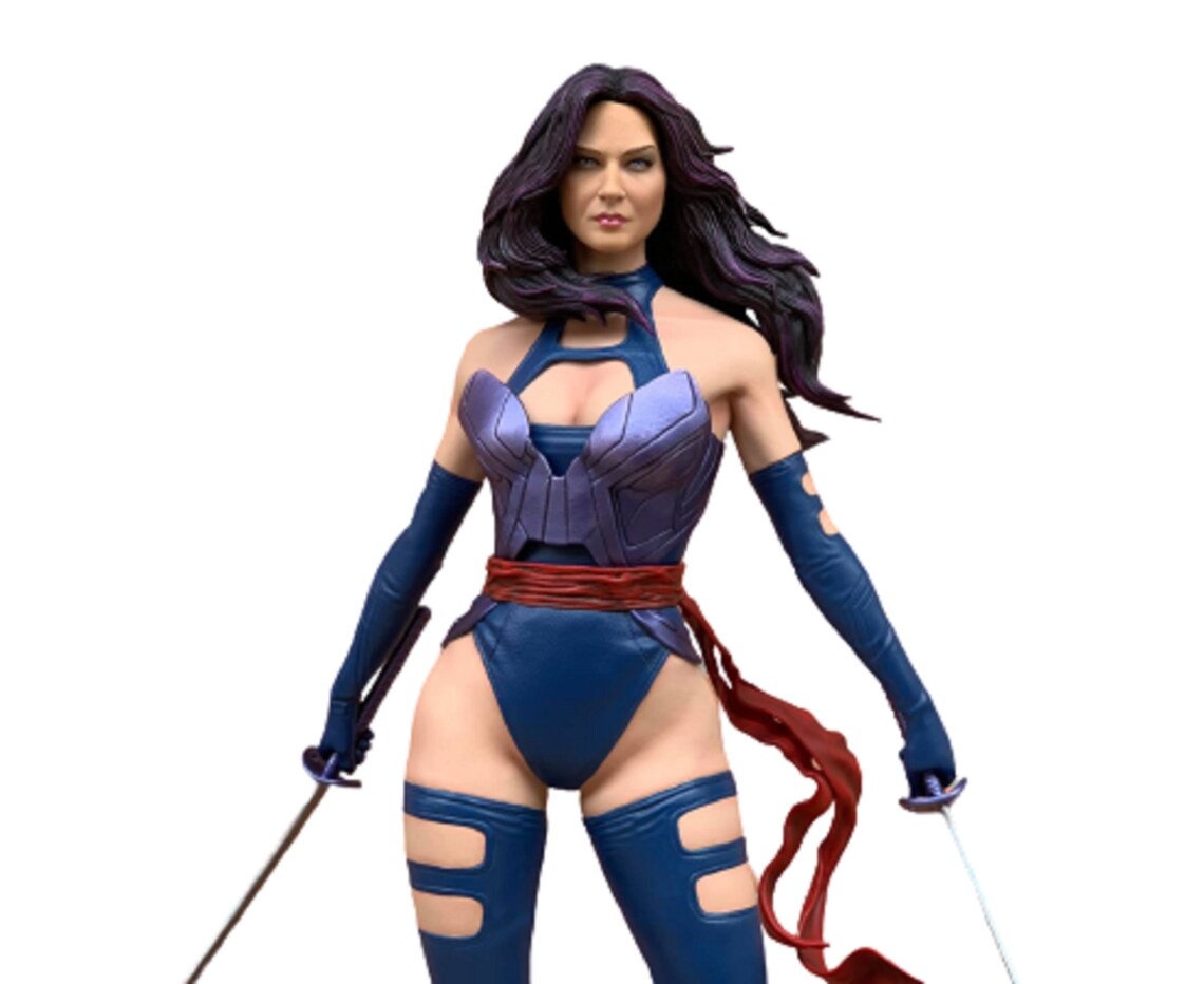 X-Men Apocalypse Psylocke Figur Olivia Munn Figur Groß 25CM