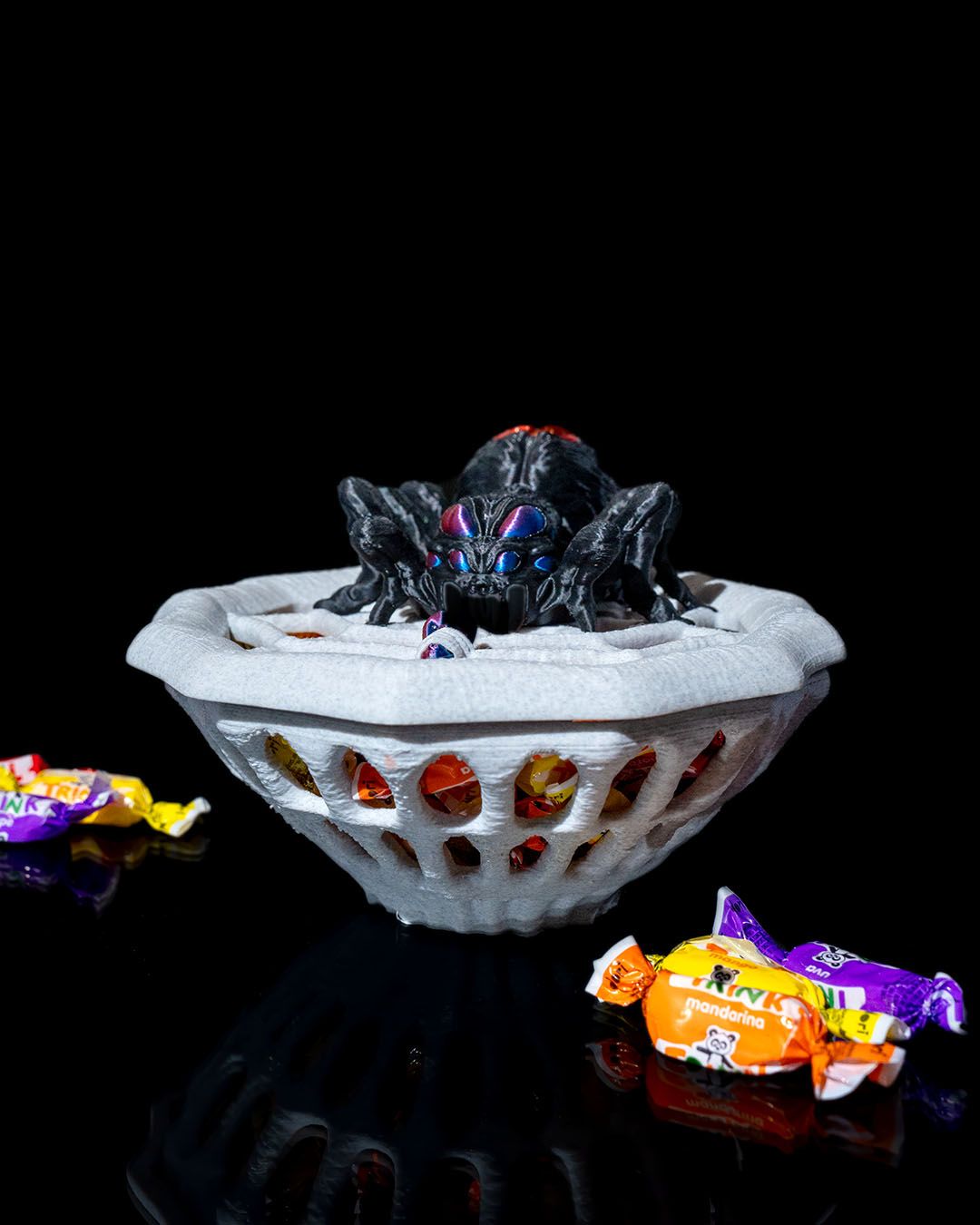 Halloween Spinnen Süßigkeitenschale Halloween Spinnen Süßigkeitenhalter 18CM