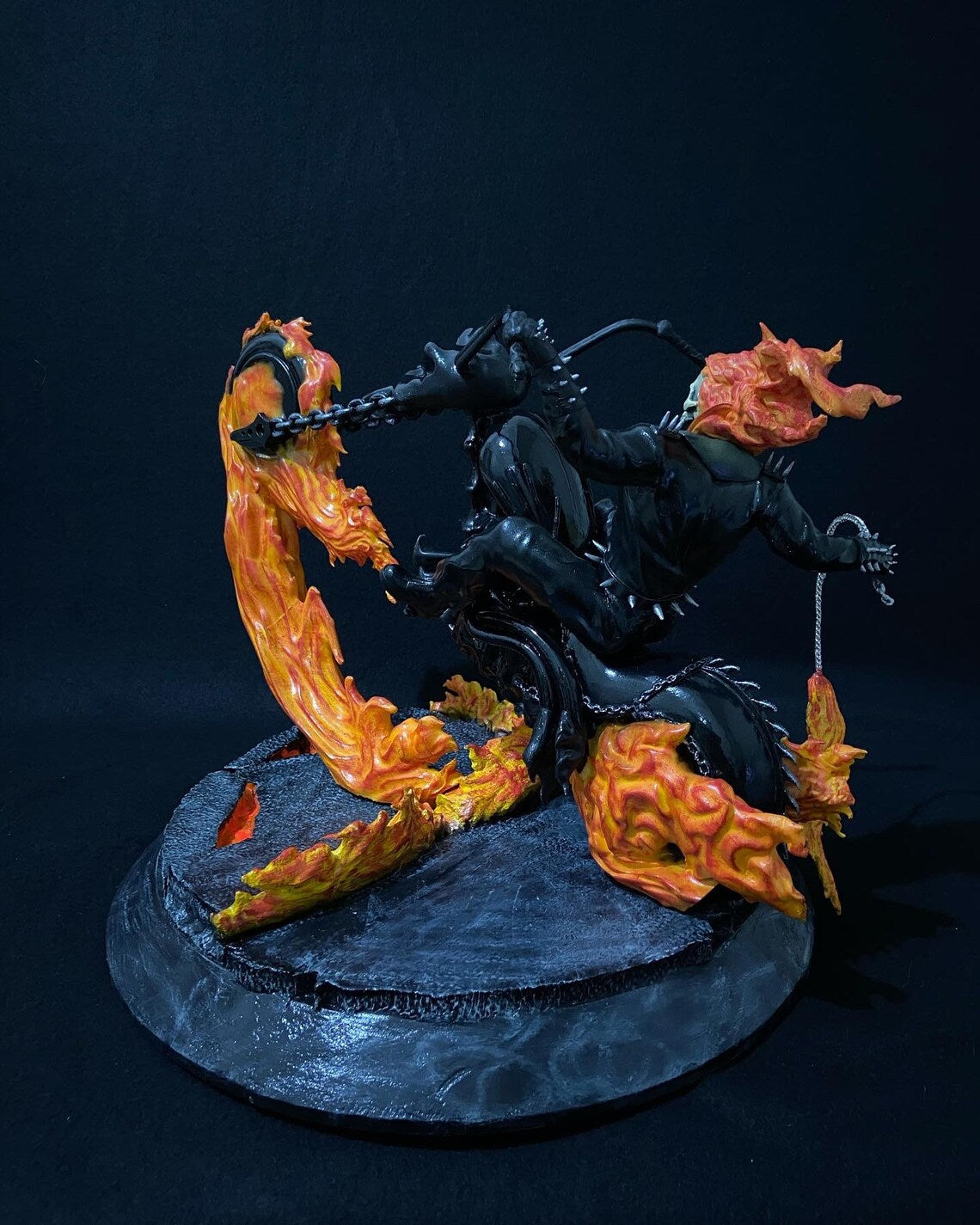 Marvel Ghost Rider Johnny Blaze Figur Geistfahrer 25CM Groß