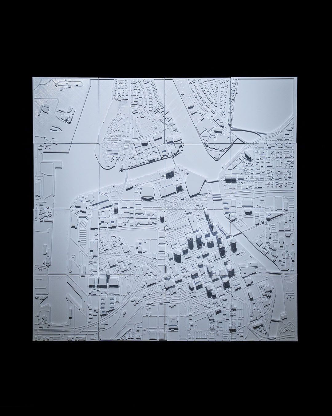 Tampa 3D Stadt-Skyline Dekorative Minimalistische Wandkunst Tampa Gemälde