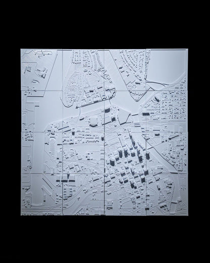 Tampa 3D Stadt-Skyline Dekorative Minimalistische Wandkunst Tampa Gemälde