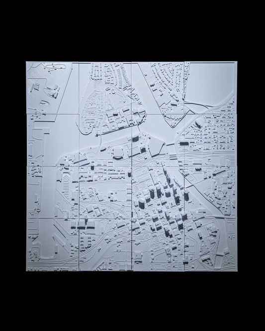 Tampa Three-Dimensional City Skyline Decorative Minimalist Wall Art Tampa Wall Art