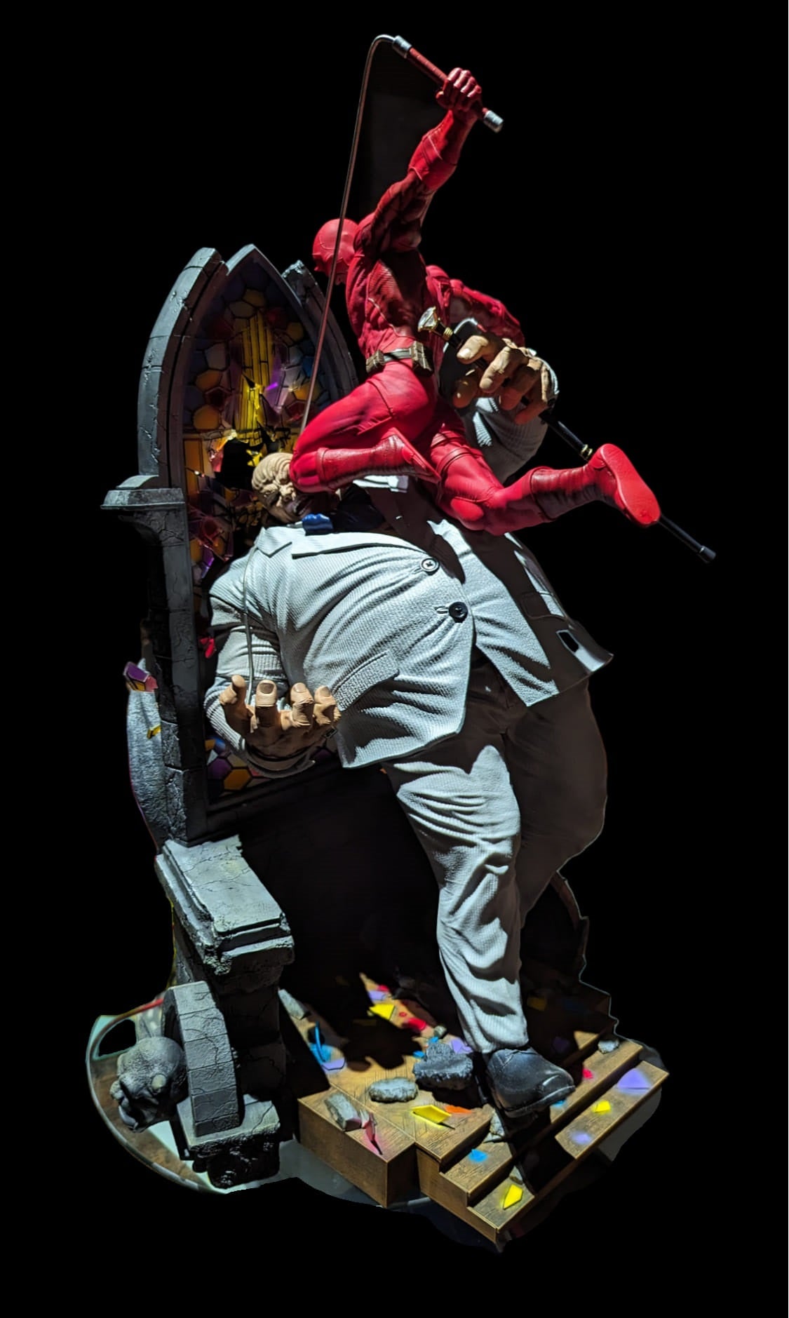 Daredevil vs Kingpin Figur Kingpin und Daredevil Kampf Objekt 25CM Großformat
