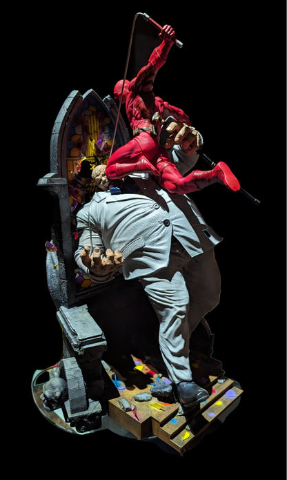 Daredevil vs Kingpin Figur Kingpin und Daredevil Kampf Objekt 25CM Großformat