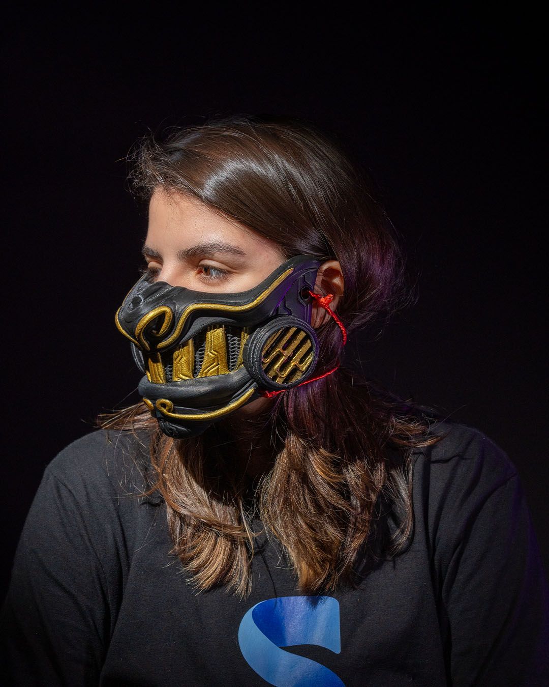 Halloween-Samurai-Maske Cyber-Samurai-Maske Halloween-Samurai-Maske