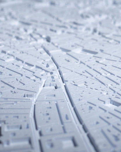 Madrid 3D-Stadtsilhouette Dekorative Minimalistische Wandtafel Madrid Bild