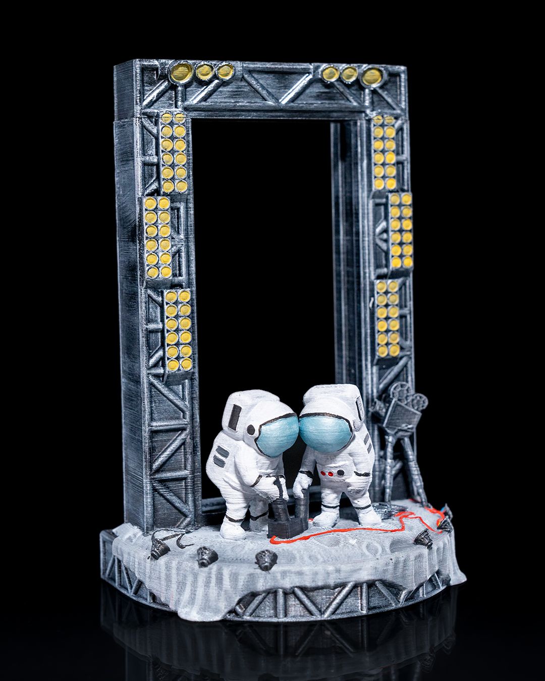 Dekorativer Telefonständer mit Astronauten- und Mondmotiv, 20 CM