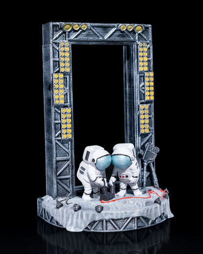 Dekorativer Telefonständer mit Astronauten- und Mondmotiv, 20 CM