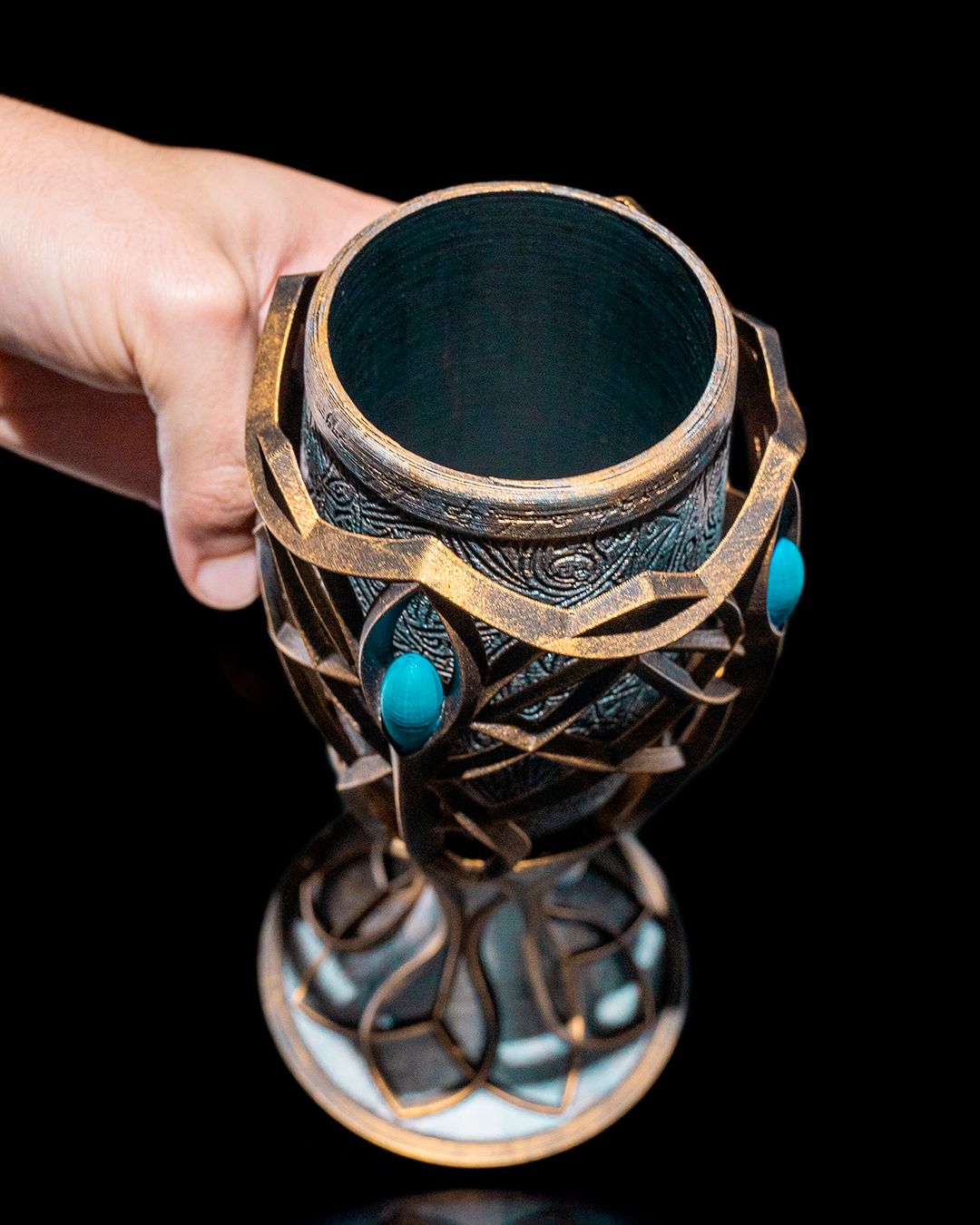Herr der Ringe Elfenpokal Becherhalter 20 cm (Riesengröße)