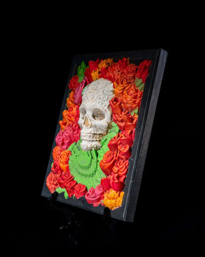 Halloween Totenkopf-Tischbild Halloween-Bild Halloween-Tabelle