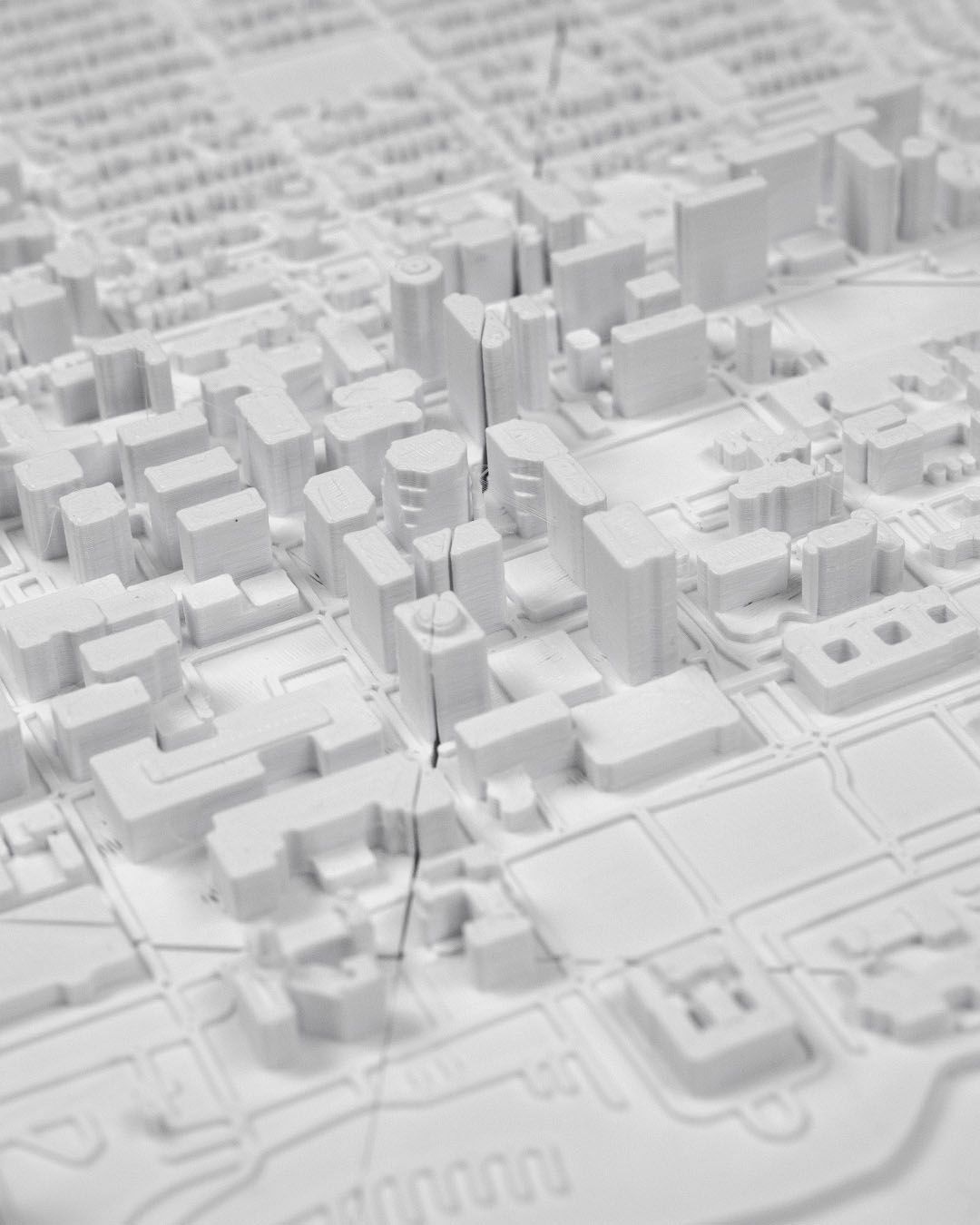 Ottowa 3D Skyline Dekorative minimalistische Wandkunst Ottawa Gemälde